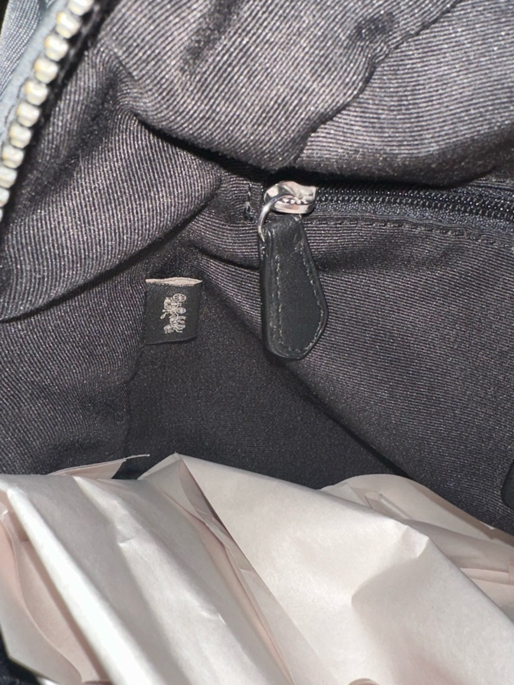 Coach Black Nylon & Leather Backpack - Picture 4 of 13